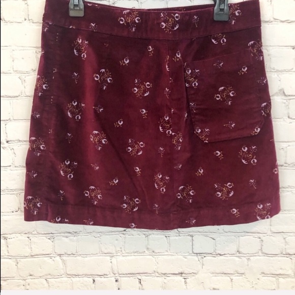 FREE PEOPLE / retro Good Times Printed Mini Skirt - Picture 5 of 6
